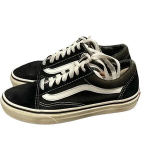 VANS Unisex Sneakers Black & White - Size 5 Men / 6.5 Women